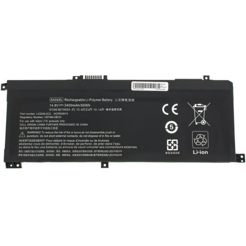 3400mAh 14.8V SA04XL акумулятор для HP ENVY X360 15-dr0003TX 15-ds0000nc 15-ds0000ng 15-ds0000na 15-ds0000ur HSTNN-OB1G L43267-005