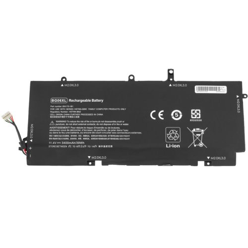 3400mAh 11.4V BG06XL акумулятор для HP Elitebook Folio 1040 G3 805096-001 805096-001