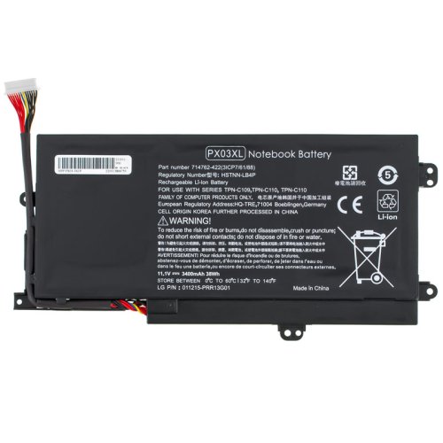3400mAh 11.1V PX03XL акумулятор для HP Envy 14-k000 Touchsmart M6-K TPN-C109 C110