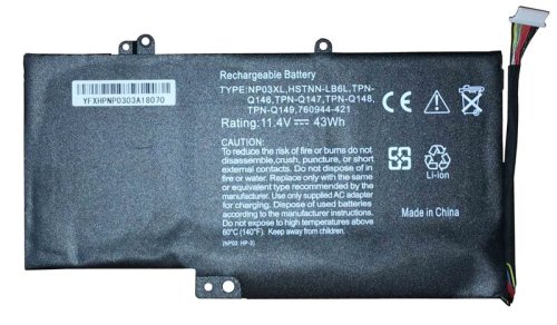 3800mAh 11.4V NP03XL акумулятор для HP Pavilion X360 13-A010DX TPN-Q146 TPN-Q147 TPN-Q148 HSTNN-LB6L 760944-421 NP03