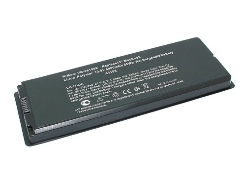 5000mAh 10.8V батарея для Apple A1185 (A1181 (2006-2009), MA254, MA255, MA699, MA700, MB061, MB062, MB402, MB403) White