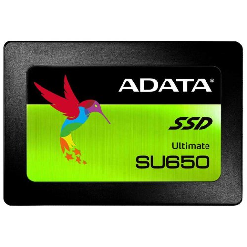 Накопичувач 2.5" SSD  960GB ADATA ULTIMATE SU650 Series, ASU650SS-960GT-R, 3D NAND TLC, SATA-III 6Gb/s, зап/чт. - 450/520мб/с