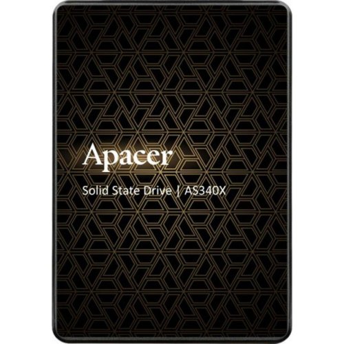 Накопичувач 2.5" SSD  480Gb Apacer AS340 Panther Series, AP480GAS340XC-1, TLC, SATA-III 6Gb/s, зап/чт. - 520/550мб/с