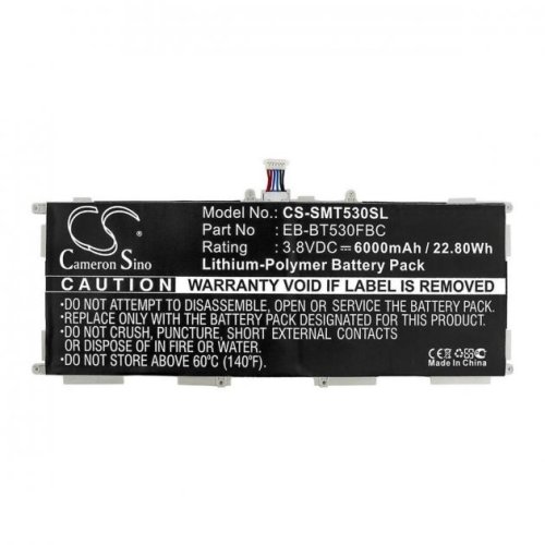 6000mAh батарея EB-BT530FBE ( CS-SMT530SL) для Samsung Galaxy Tab 4 Education, Galaxy Tab4 10.1, Galaxy Tab4 10.1 3G, Galaxy Tab4 10.1 LTE, Galaxy Tab4 10.1 Wi-Fi, Galaxy Tab4 VE 10.1 LTE-A, SM-T530