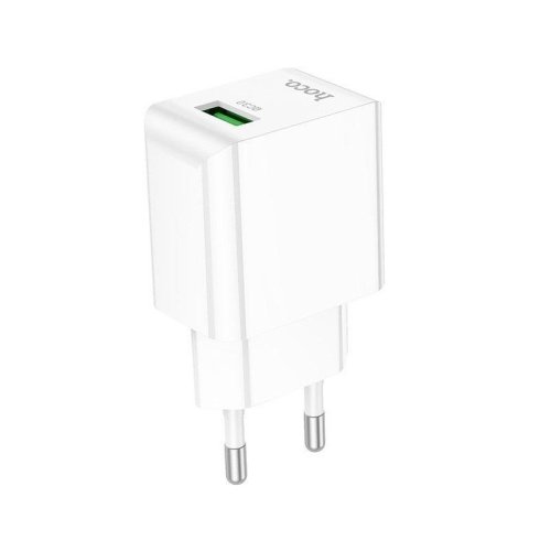 Зарядний пристрій USB HOCO C98A 1USB 18W 3A QC White N