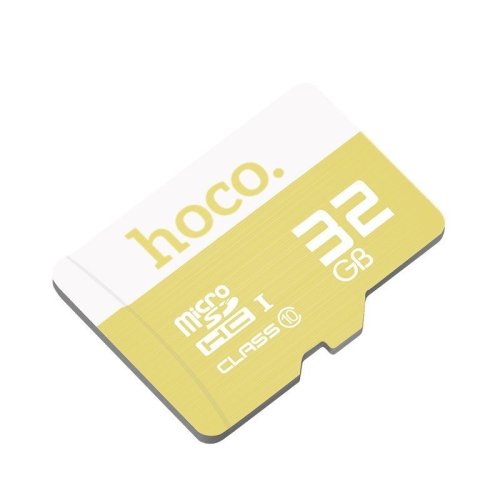 Карта пам'яті Hoco TF 32GB MicroSD (90Мб/с, швидкісна) - Жовтий