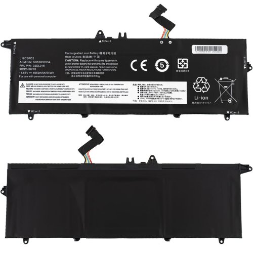 Акумулятор для ThinkPad T490s T495S T14S Series L18L3PD1 L18M3PD1 L18M3PD2 SB10K97652 11.55V 4650mAh