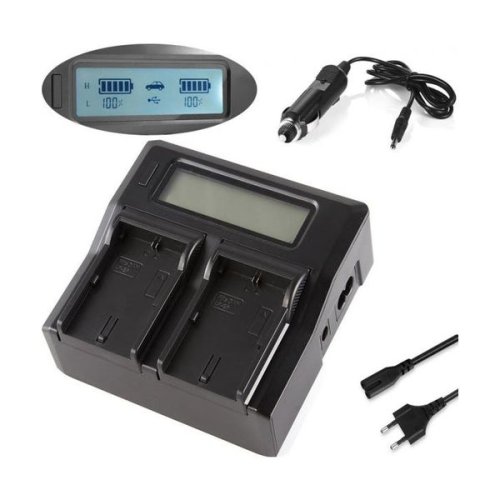 Інтелектуальний зарядний пристрій на 2 батареї (KingMa) для Canon LP-E6 LP-E6N HPW-13330