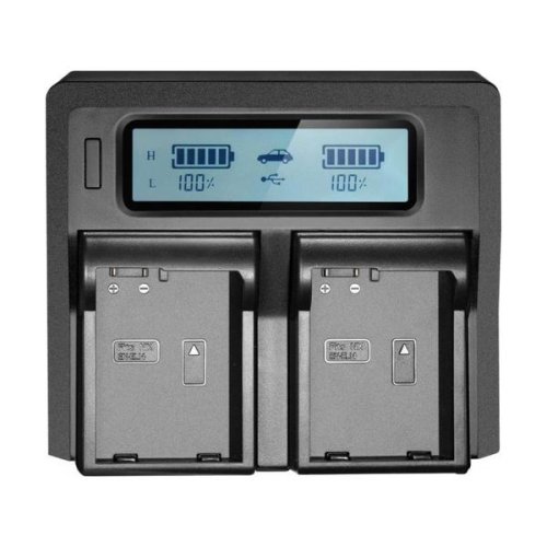 Інтелектуальний зарядний пристрій на 2 батареї (KingMa) для Nikon EN-EL14 HPW-13337