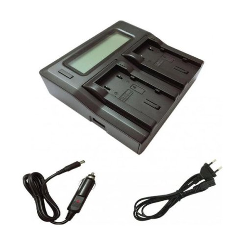 Інтелектуальний зарядний пристрій на 2 батареї (KingMa) для JVC BN-VF808U BN-VF815U BN-VF823U HPW-13335