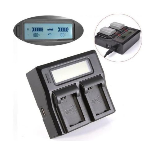 Інтелектуальний зарядний пристрій на 2 батареї (KingMa) для Sony NP-FW50 HPW-13364