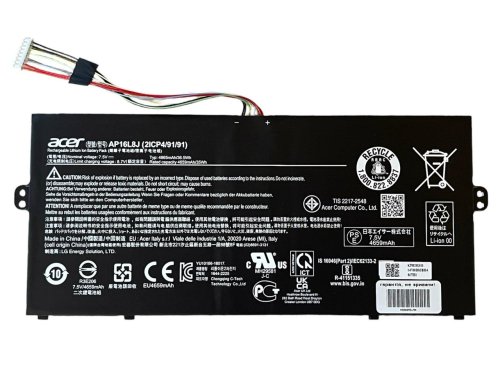 Original батарея AP16L8J для Acer Chromebook Spin CP311-3H-K2RJ CP311-2H-C679 CP513-1HL CP513-1H  7.5V 4865mAh(36.5Wh)