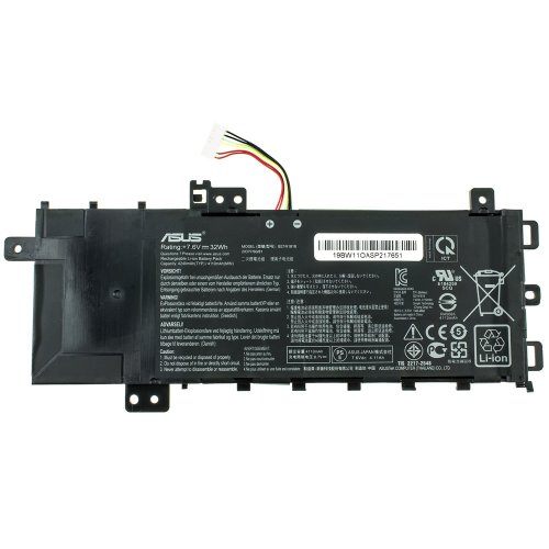 Батарея (оригінал) для ASUS X512UA, X512UB, X512UF B21N1818 (версія-1) 7.6V 4110 mAh 32Wh