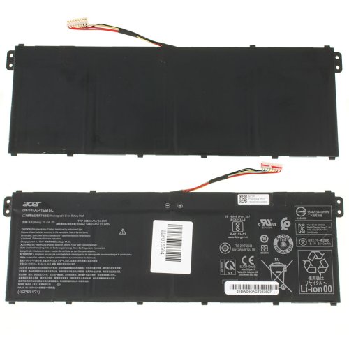 Батарея (оригінал) для ACER Aspire 5 A514-53, A514-53G AP19B5L 15.4V 3550mAh 53Wh