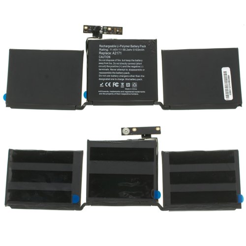 Батарея для Apple A2171 A2159 Apple MacBook Pro 13 11.4V 5103mAh 58.2Wh