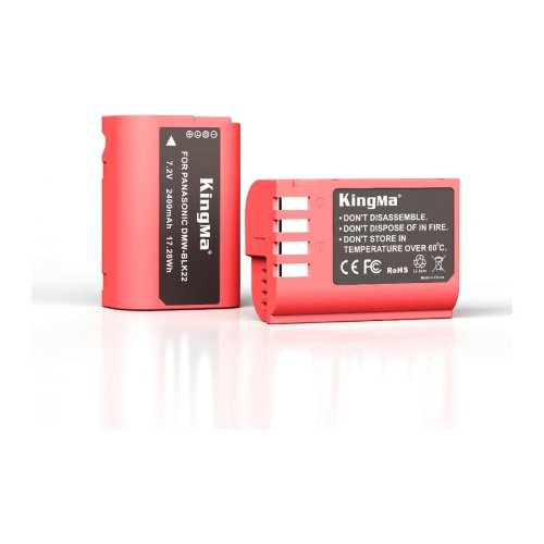 Батарея для Panasonic Lumix DC-GH5 DC-GH5 II DC-GH5S DC-S5 DC-S5K DC-G9 DMW-BLK22 2400 mAh