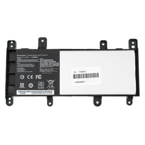Батарея для ASUS  X756UJ, X756UA, X756UX, X756UB (C21N1515 Версия 1) 7.6V 4840mAh 38Wh