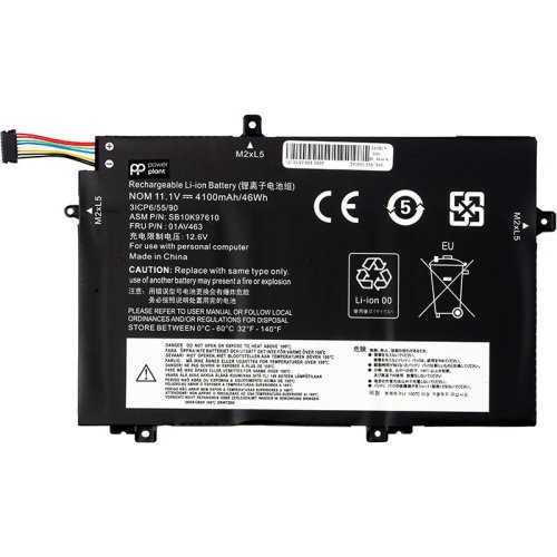 Акумулятор для Lenovo ThinkPad L480, L580, L14 та L15 01AV463 11.1V 4100mAh