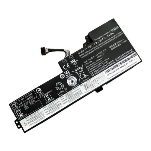 Батарея для Lenovo ThinkPad T470 T480 01AV421 11.46V 24Wh 2095mAh