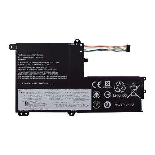 Батарея для Lenovo IdeaPad 330S-14 330S-15 L15C3PB1 11.4V 51Wh 4510mAh
