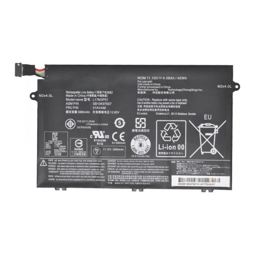 Батарея для Lenovo ThinkPad E480 E490 L17C3P51 11.1V 45Wh 4050mAh