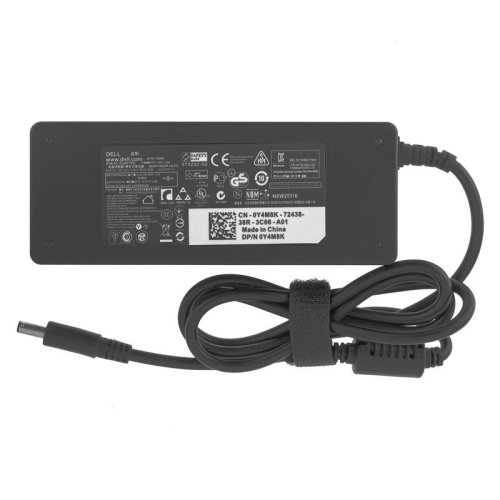 Блок живлення Replacement для ноутбуків Dell Latitude / Inspiron / Vostro — 90W 19.5V 4.62A 4.5×3.0мм PIN, прямокутний розʼєм, чорний, без кабелю