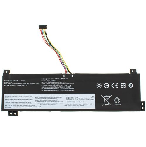 Батарея для ноутбука LENOVO IdeaPad V130-15IKB, V330-14ARR, V530-15IKB — 7.6V, 30Wh, чорна (L17L2PB3)