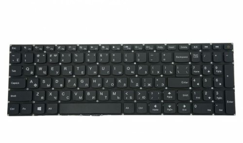 Клавіатура для ноутбука Lenovo IdeaPad (110-15IBR) Black, (No Frame), RU