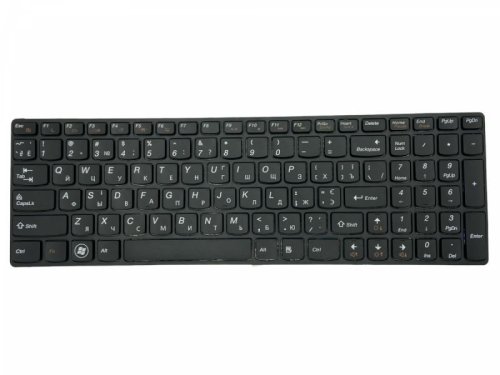 Клавіатура для ноутбука Lenovo IdeaPad G580, G585, Z580, Z585, Z780 Black, (Black Frame), UA