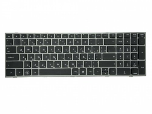 Клавіатура для ноутбука HP ProBook 4540s, 4545s, 4730s  Black, (Gray Frame) RU