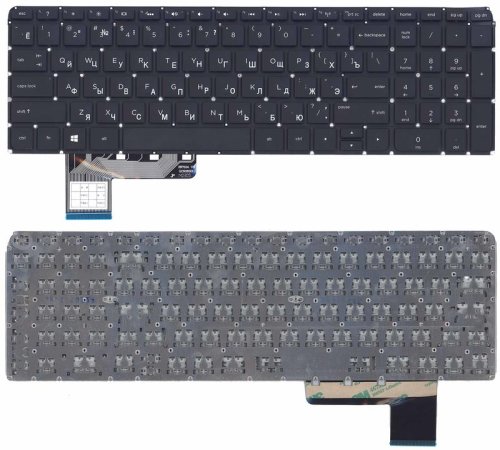 Клавіатура для ноутбука HP Pavilion (m6-k088) с подсветкой (Light), Black, (No Frame) RU