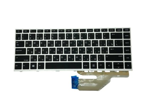 Клавіатура для HP ProBook (430 G5) Silver, (Silver Frame), RU