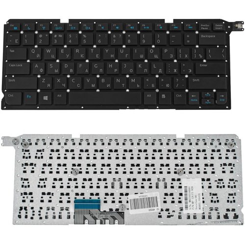 Клавіатура для ноутбука DELL (Vostro 5470) — чорна, російська розкладка