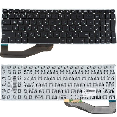 Клавіатура для ноутбука ASUS X540 — чорна, російська розкладка, без рамки