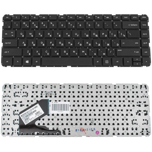 Клавіатура для ноутбука HP Pavilion 14-B, 14T-B, 14-B, m4-1000 series, чорна, без фрейму