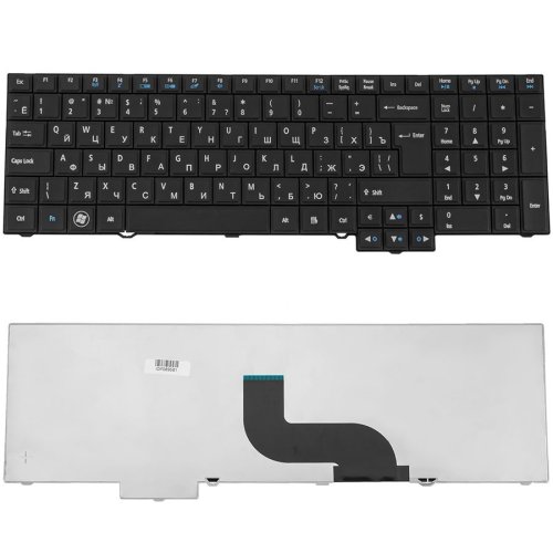 Клавіатура ACER TravelMate 5360, 5760, 6595, 7750, 8573 — чорна, російська розкладка