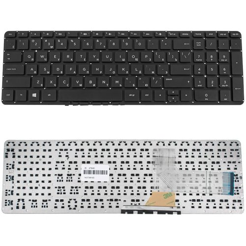 Клавіатура для ноутбука HP Pavilion 15-P, 15Z-P, 17-F series, чорна, без фрейма