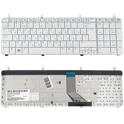 Клавіатура для ноутбука HP Pavilion dv7-2000, dv7t-2000, dv7-3000, dv7t-3000, біла