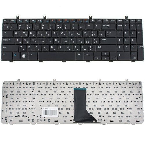 Клавіатура для ноутбука DELL (Inspiron: 1564) — чорна, російська розкладка