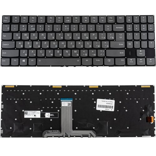 Клавіатура для ноутбука Lenovo Legion Y740-17IRH — чорна, російська розкладка, без рамки, з підсвічуванням клавіш RGB (4 зони)