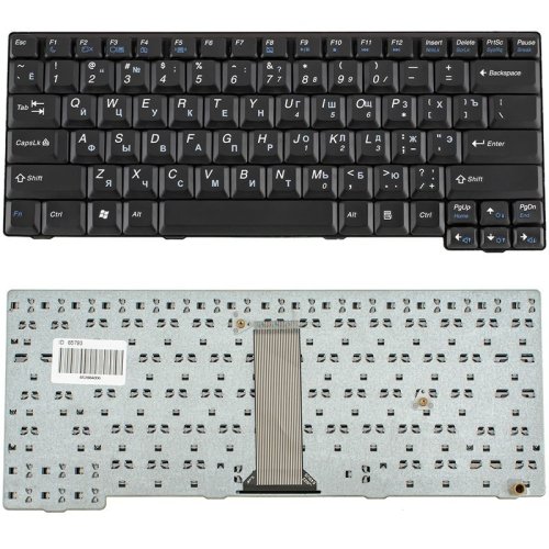 Клавіатура для ноутбука Lenovo IdeaPad E4430 — чорна, російська розкладка