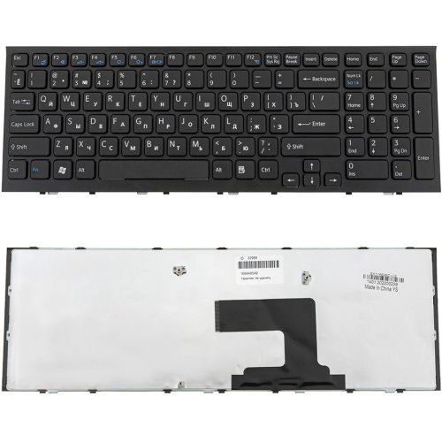 Клавіатура для ноутбука Sony (VPC-EL series) — чорна, російська розкладка