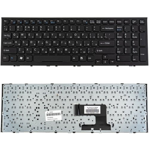 Клавіатура для ноутбука Sony (VPC-EH series) — чорна, російська розкладка