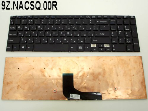 Клавіатура для ноутбуків SONY FIT15, SVF15, SVF15A (чорна, російська розкладка, без рамки)