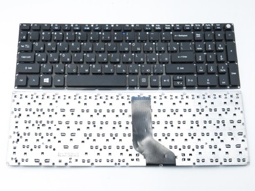 Клавіатура Acer Aspire E5-522, E5-573, E5-573T, E5-573G, E5-532G, E5-722, E5-772, V3-574G, A315, A715, ES1-523 (RU Black)