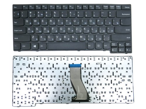 Клавіатура для ноутбука Lenovo IdeaPad E40-70, E40-30, E40-45, E40-80, E40-81, E41-70, E41-80 (RU Black з рамкою)