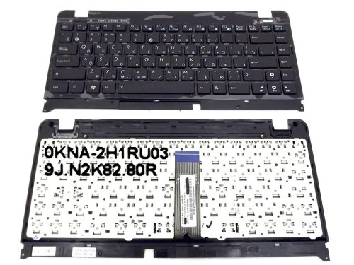 Клавіатура для ASUS EEE PC 1201HA, 1215, 1215N, 1215P, 1215B, 1225 (RU Black)