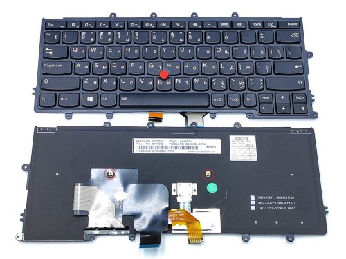Клавіатура для LENOVO ThinkPad X240, X240S, X230S, X250S, X270, X260S (RU Black з підсвіткою)