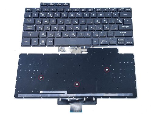 Клавіатура для ноутбука ASUS GA503, GA503Q, GA503QS, GA503QR, GA503RW, GA503RM, GA503RS, M16 GU603, GU603H, GU603ZW (RU Black з підсвіткою)