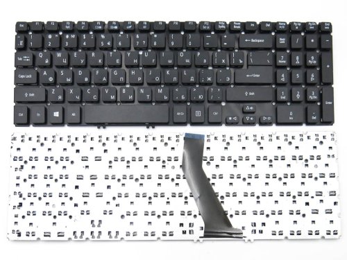 Клавіатура для ноутбука Acer Aspire V5-571, M3-581, M5-581, V5-531, V5-531G, V5-551, V5-551G, V5-571G, чорна, російська розкладка (RUS)